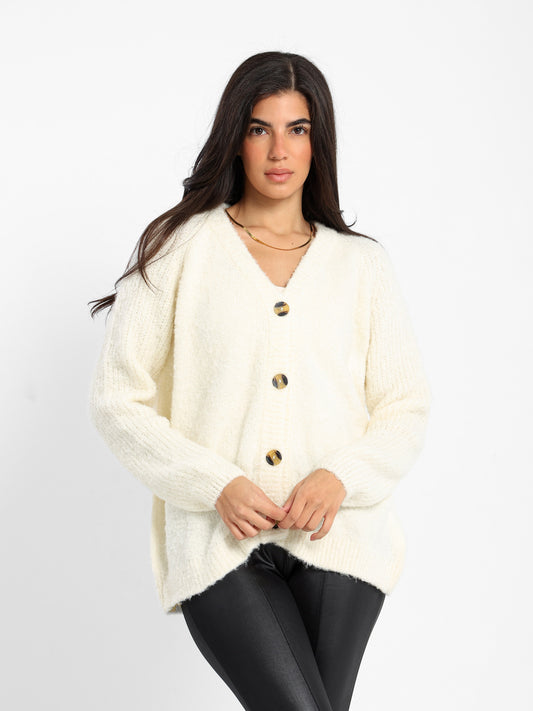 Relaxed Medium Length Cardigan