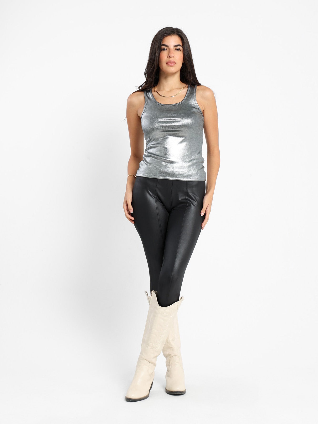 Metallic Tank Top