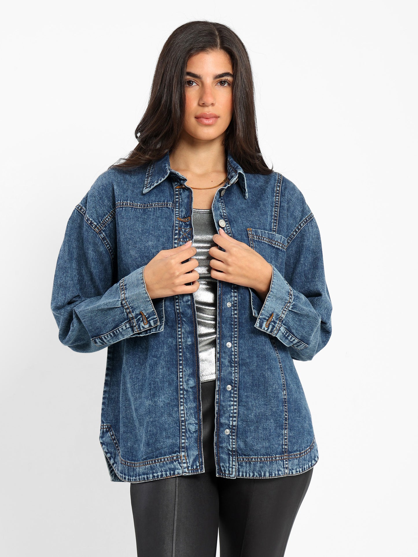 Oversized Denim Overshirt