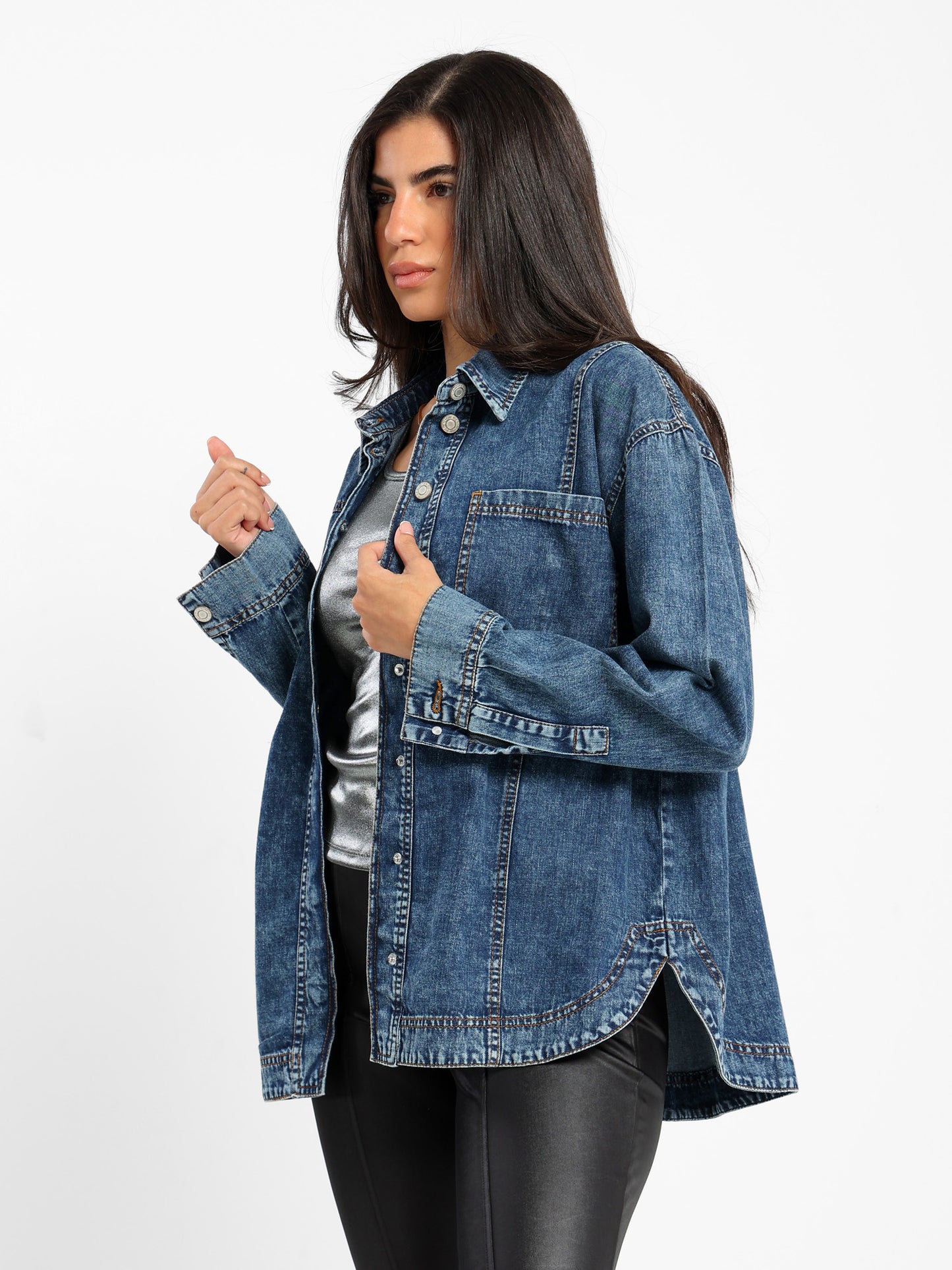 Oversized Denim Overshirt