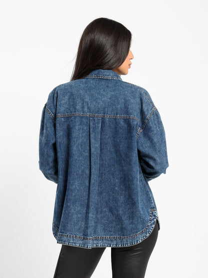 Oversized Denim Overshirt