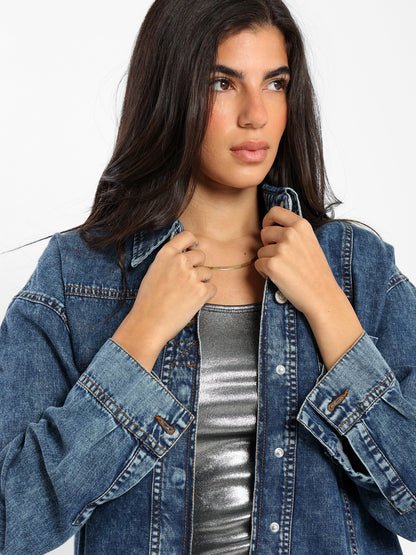 Oversized Denim Overshirt