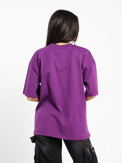 Oversized Half Sleeves Tee with Place Print