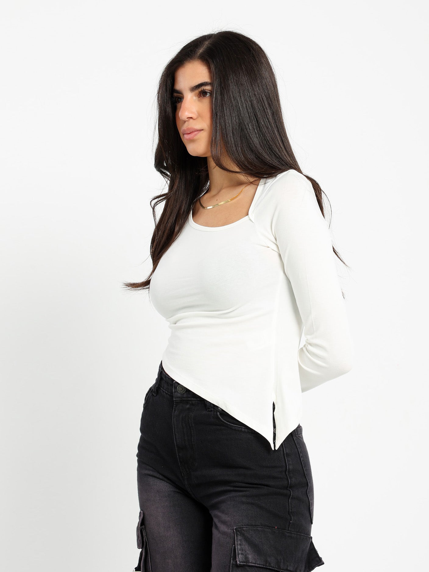 Fitted Long Sleeves Top