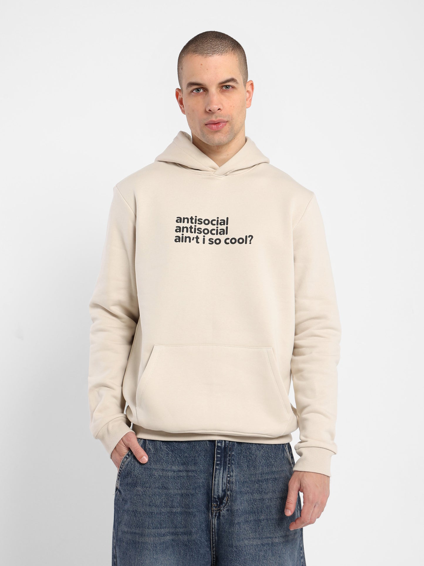 Regular Hoodie with Place Print