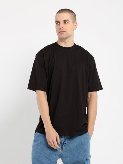 Squares and Sprayed Text T-Shirt - Outlet
