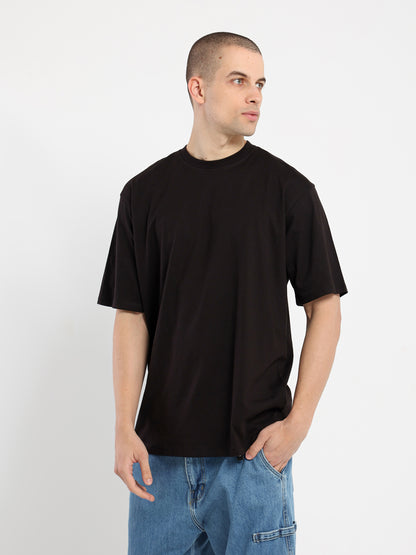 Squares and Sprayed Text T-Shirt - Outlet
