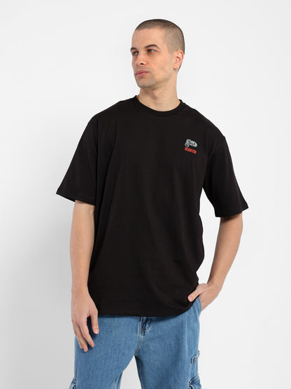Oversized Half Sleeves T-Shirt with Place Print - Outlet