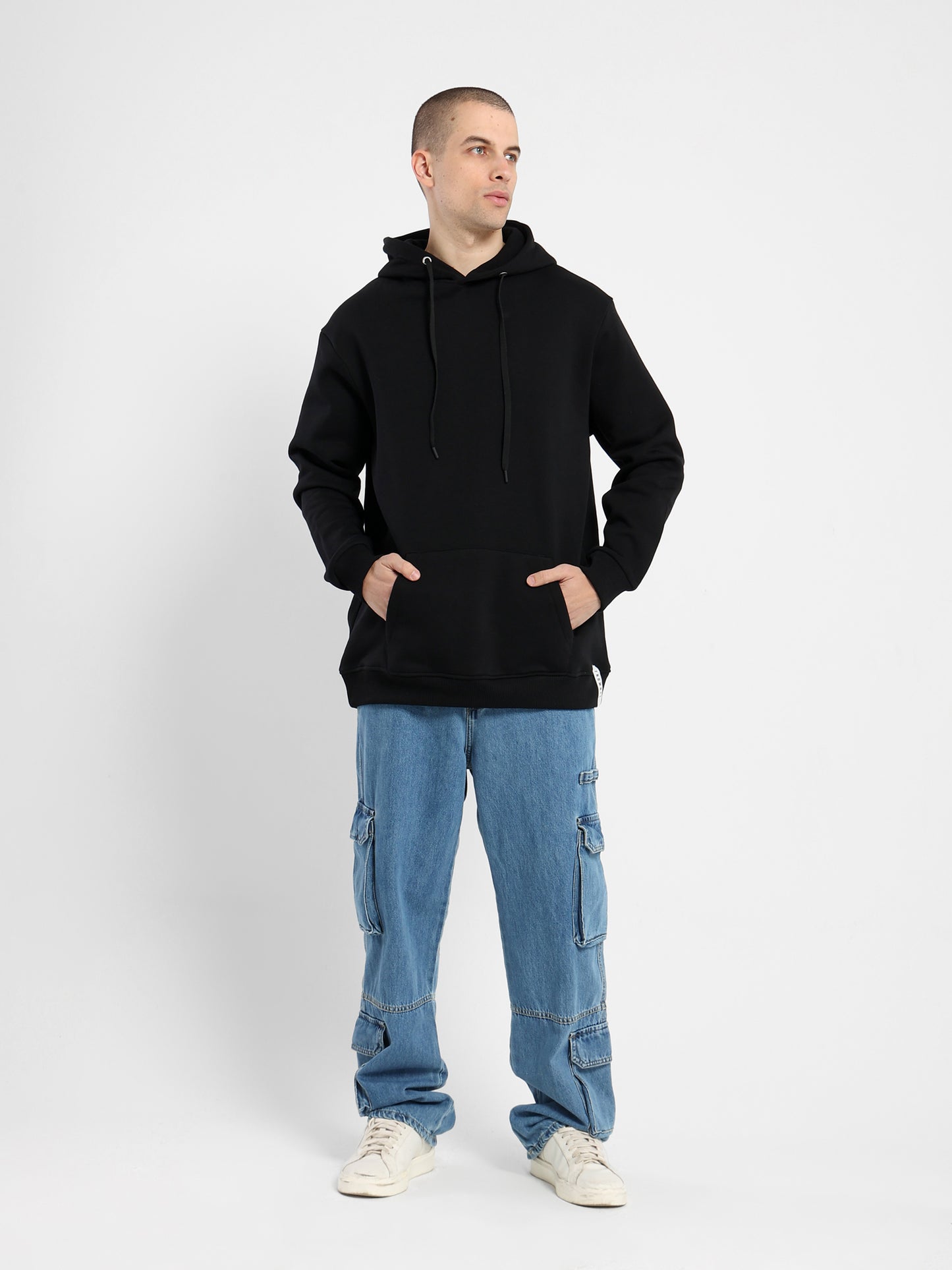 Oversized Solid Hoodie