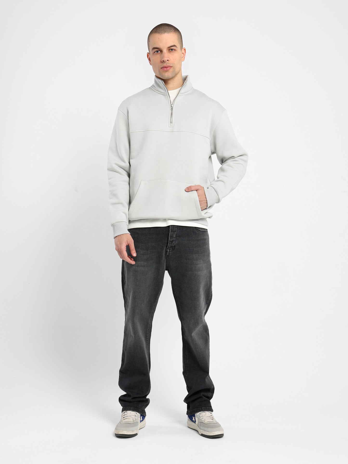 Relaxed Mock Neck