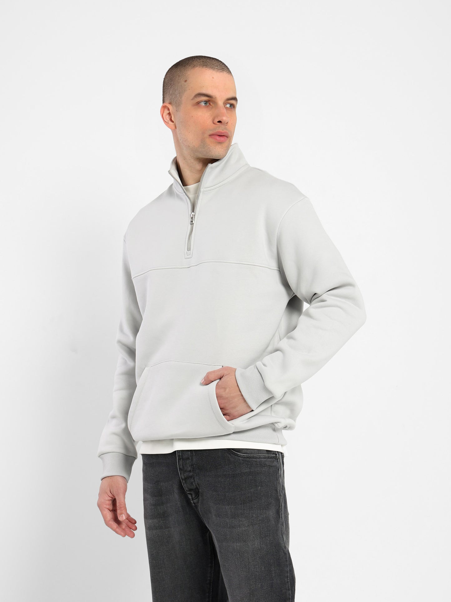Relaxed Mock Neck