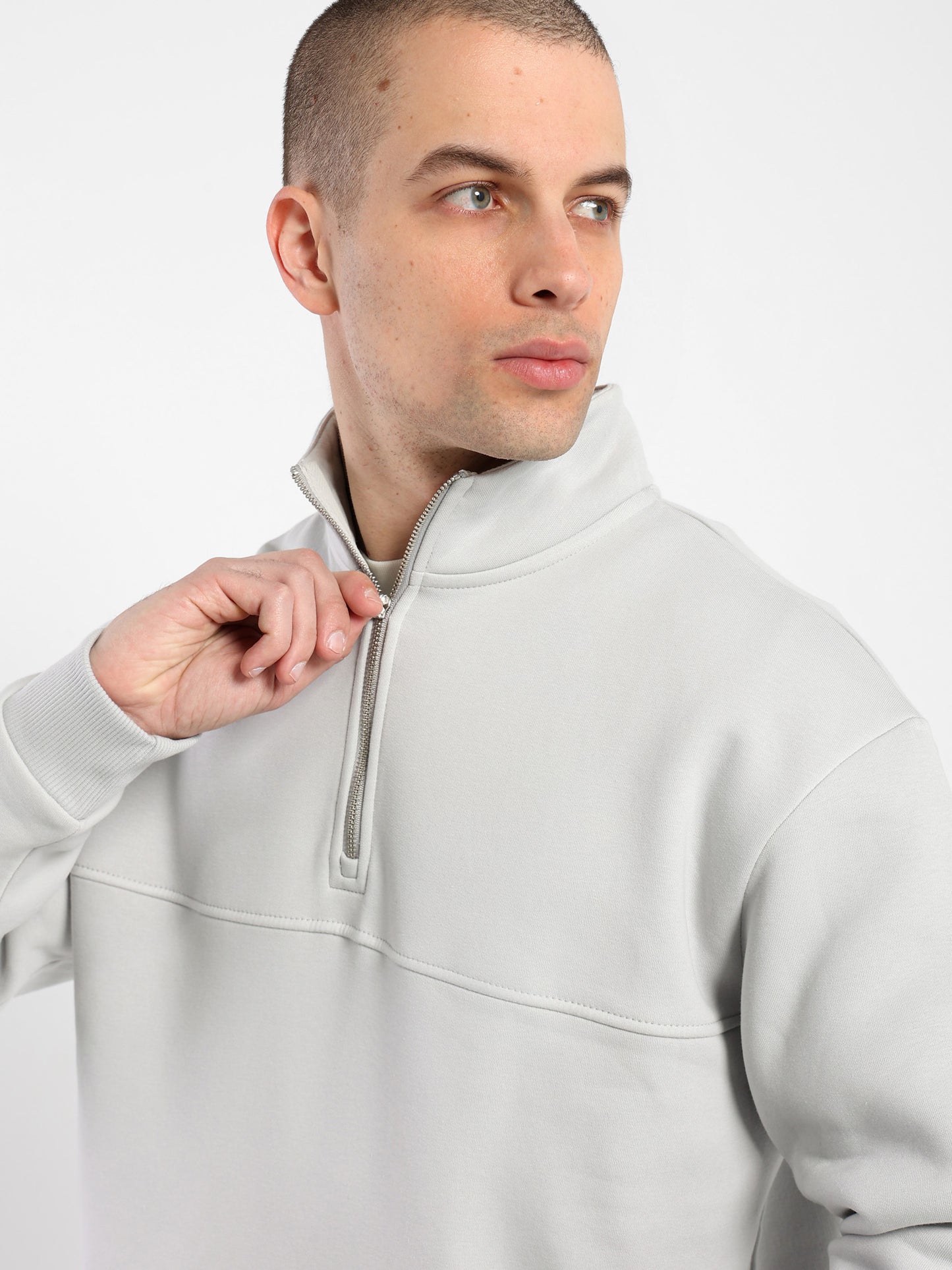 Relaxed Mock Neck