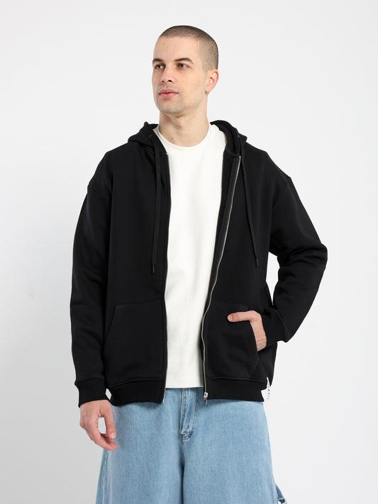 Relaxed Zip-Up Hoodie