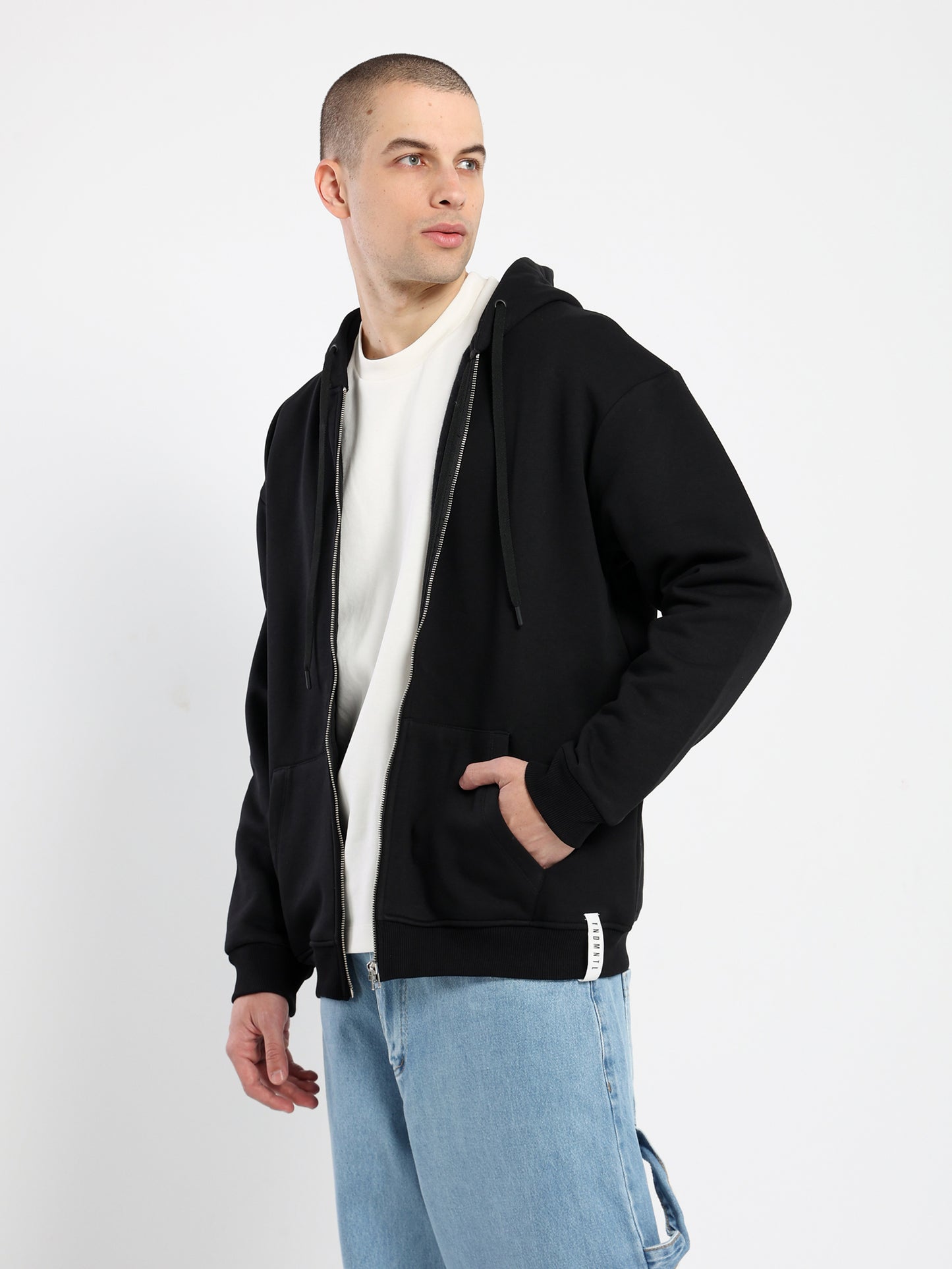 Relaxed Zip-Up Hoodie