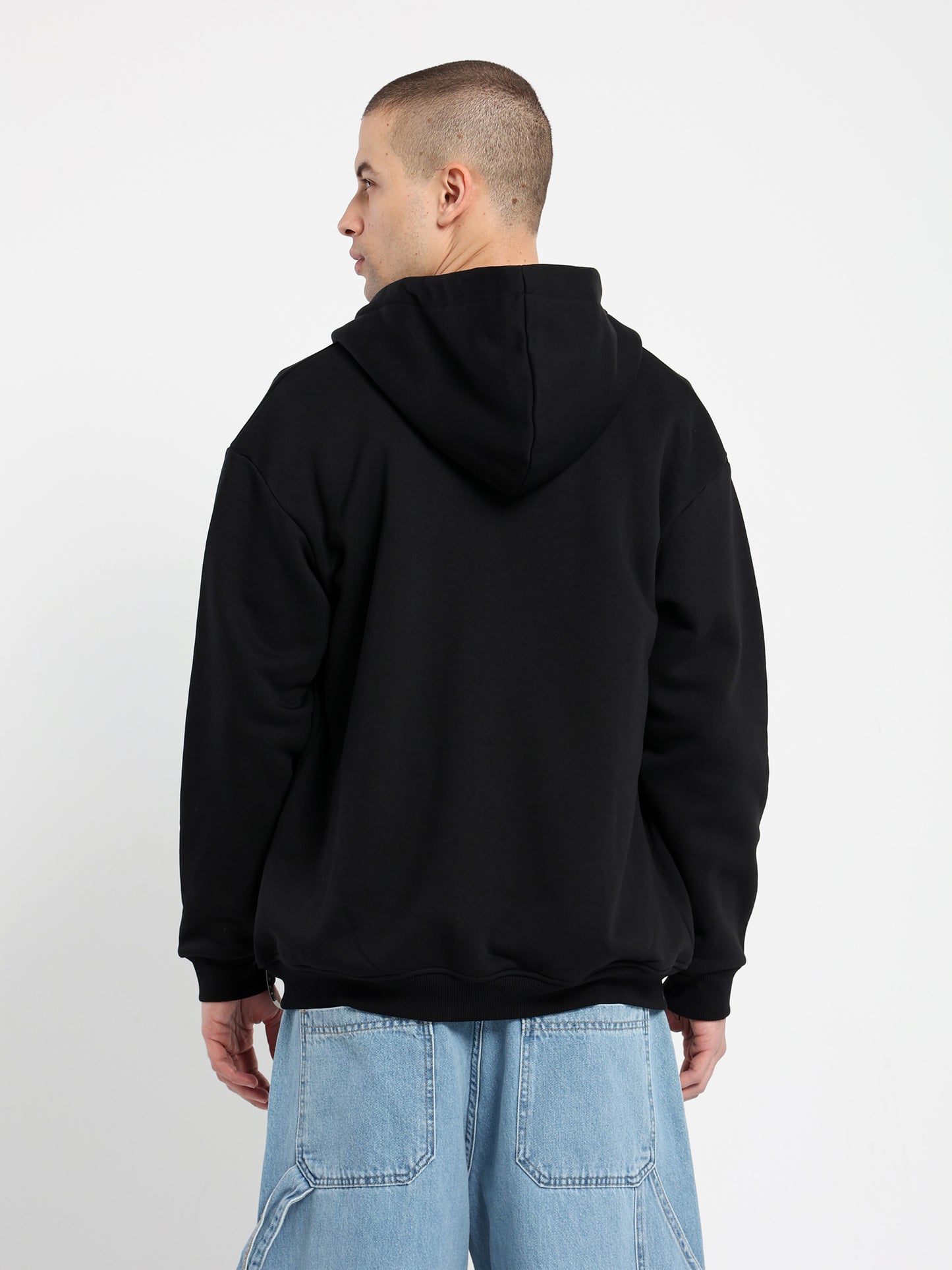 Relaxed Zip-Up Hoodie