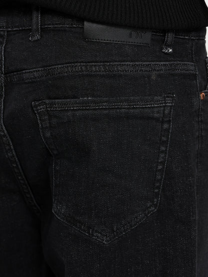 Regular 5-Pocket Jeans with Unfinished Hem - Outlet