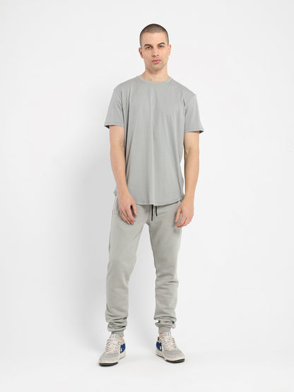 Basic Long Line Short Sleeve T-Shirt