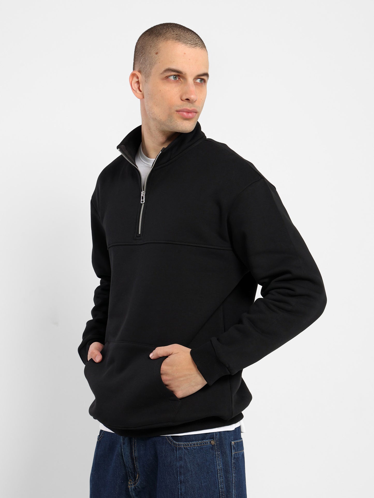 Relaxed Mock Neck