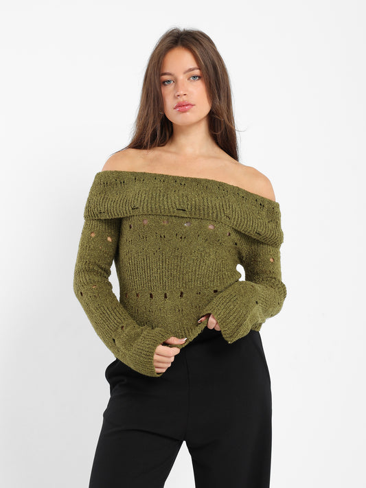 Textured Long Line Pullover