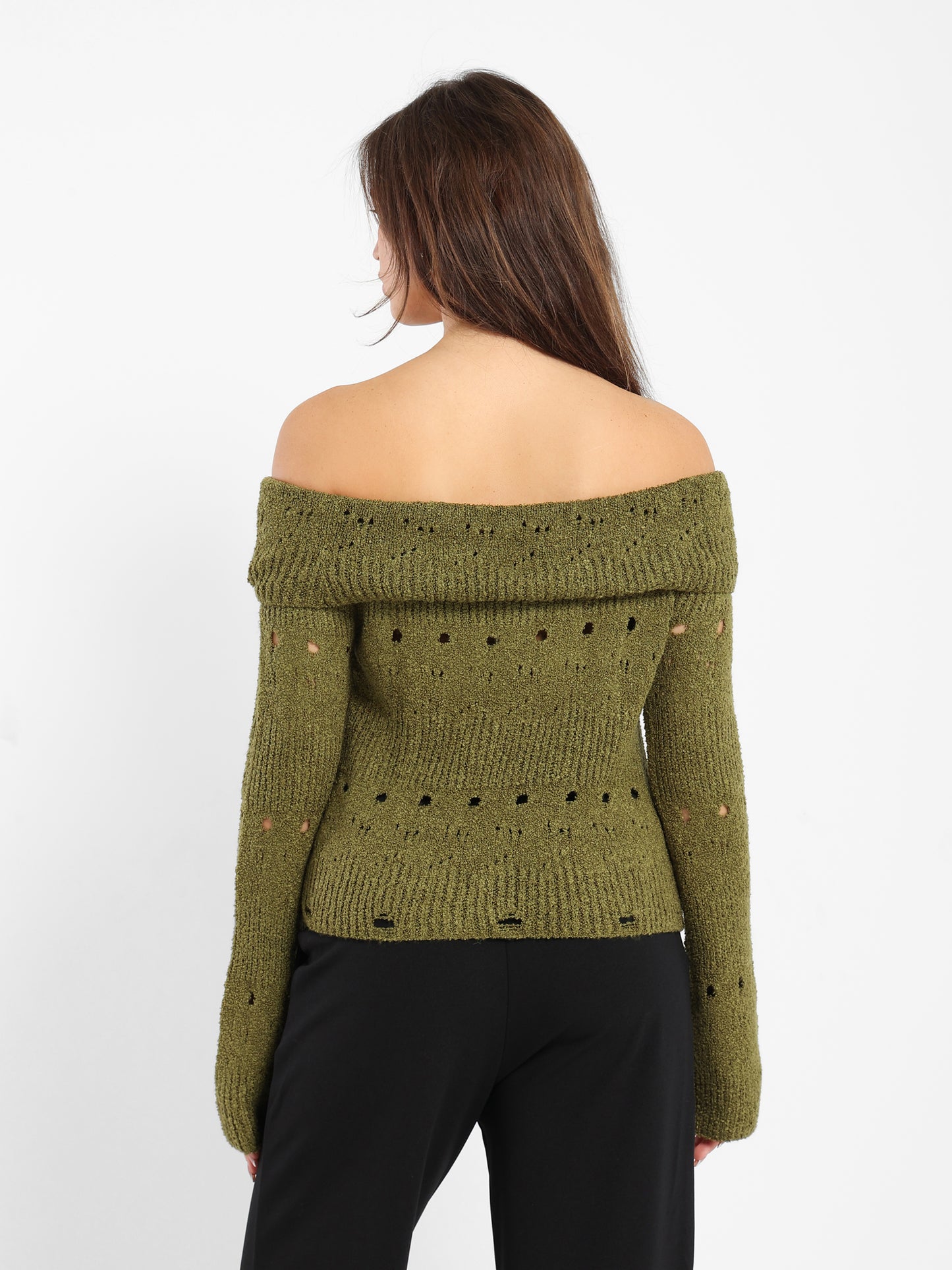 Textured Long Line Pullover