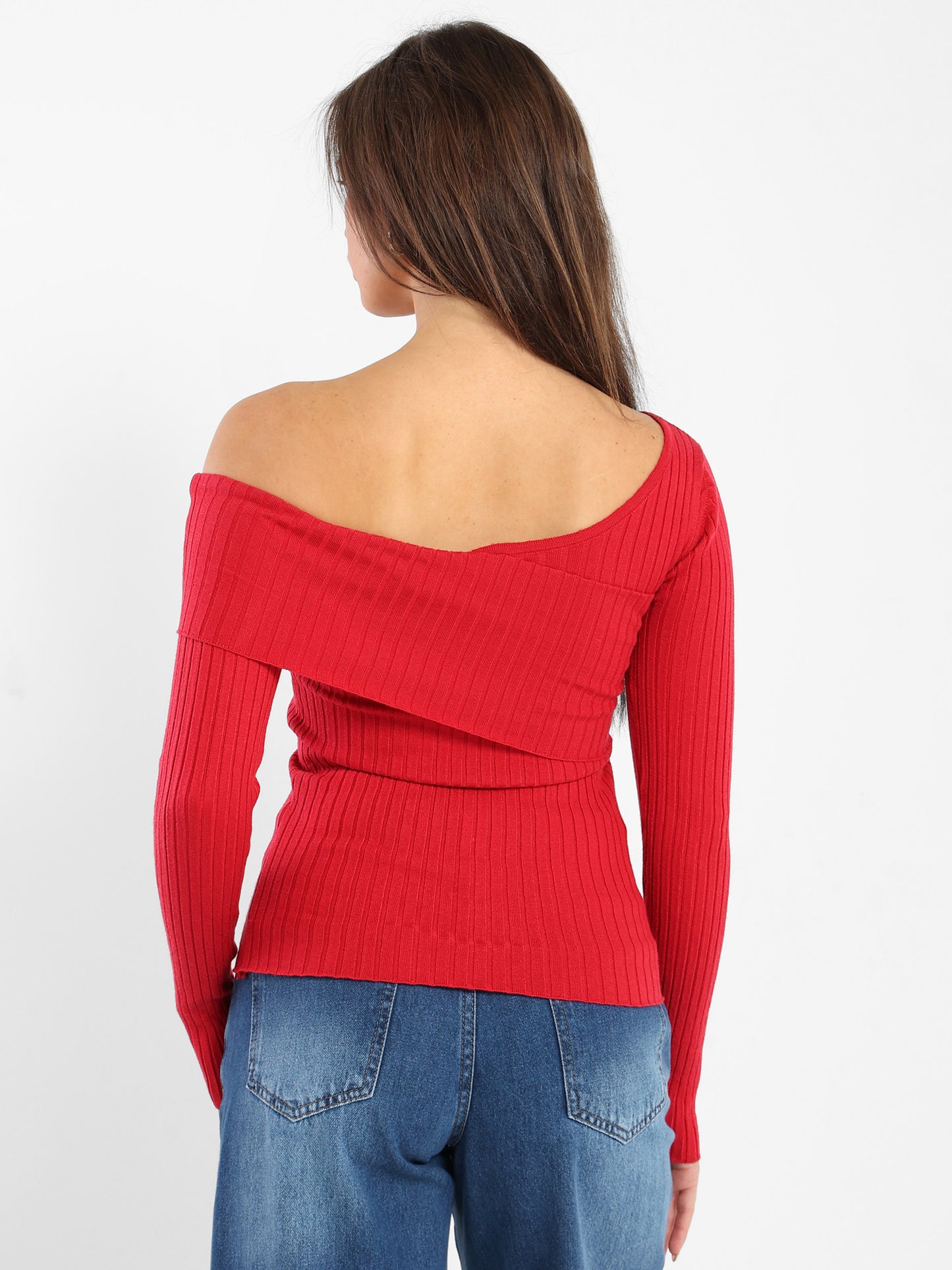 Fitted Ribbed Long Sleeves Top