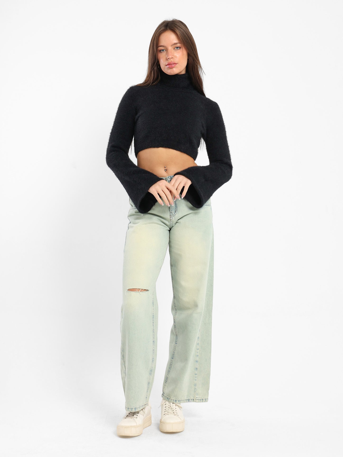 Fitted Cropped Pullover