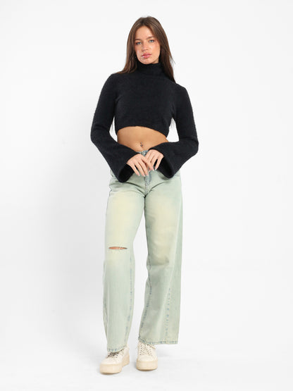 Fitted Cropped Pullover