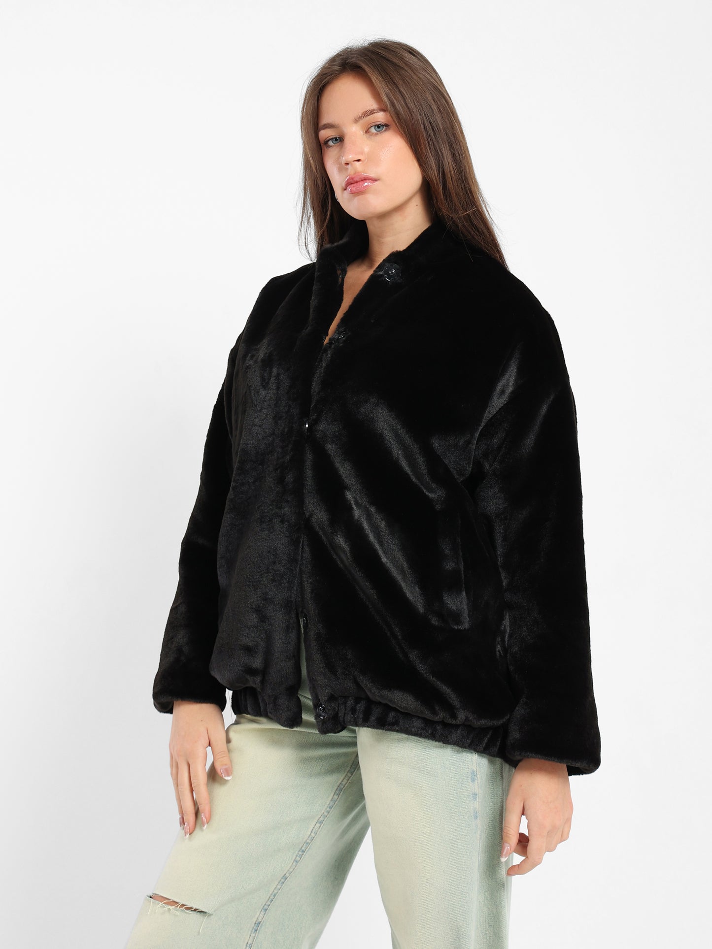 Oversized Bomber Jacket