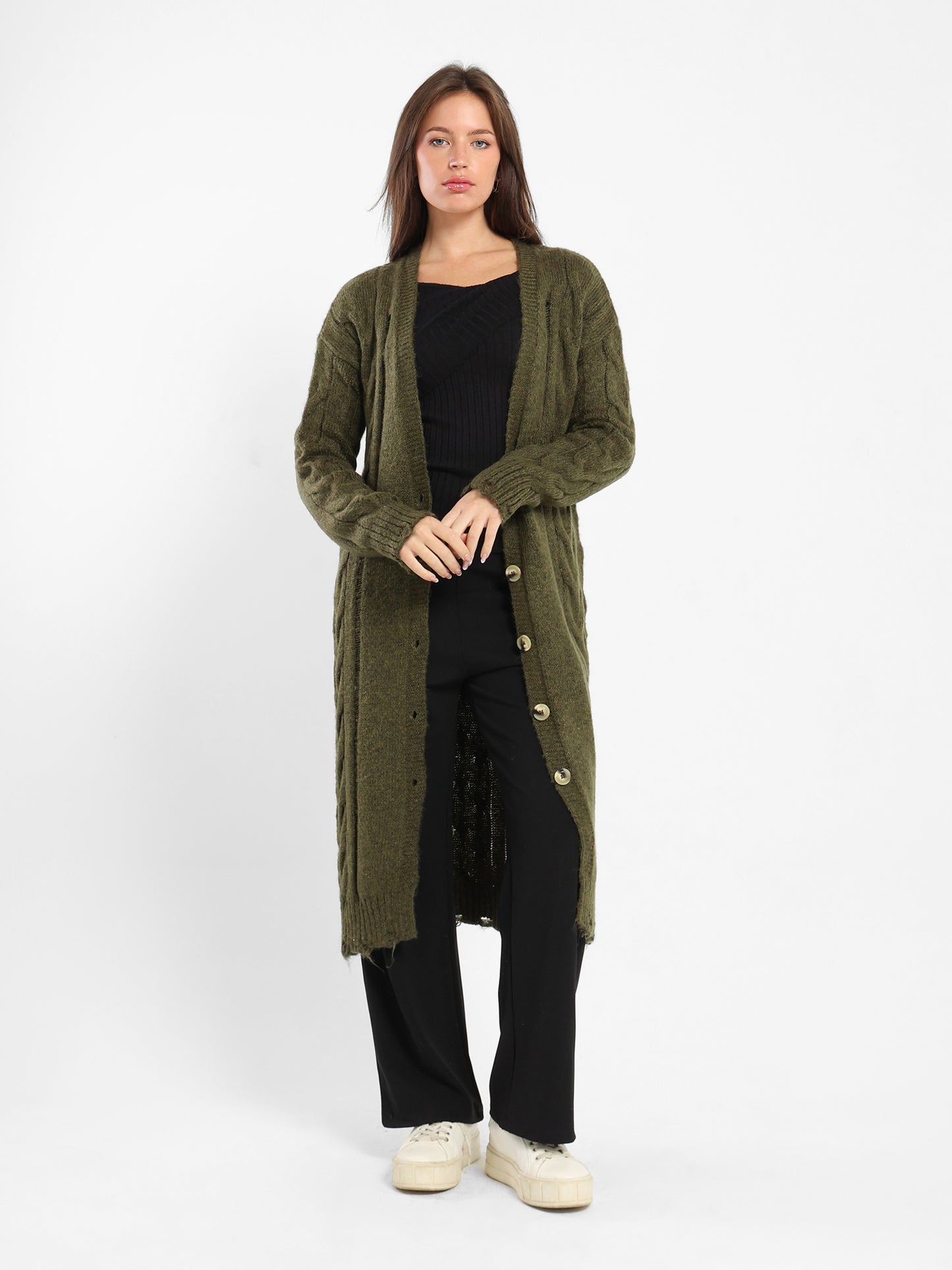Loose Fit Long Cardigan