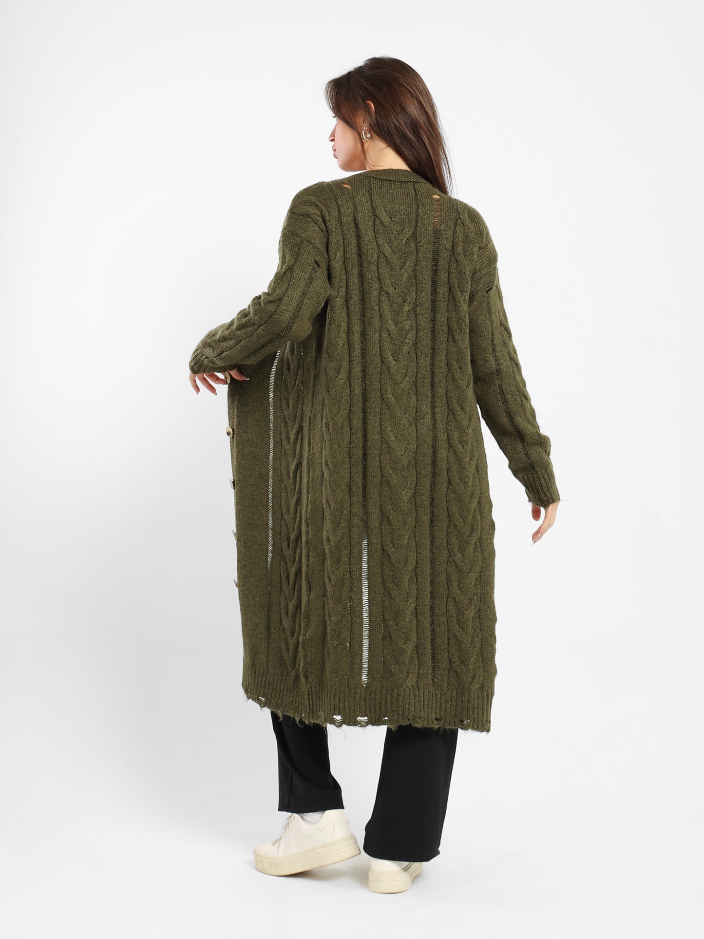 Loose Fit Long Cardigan
