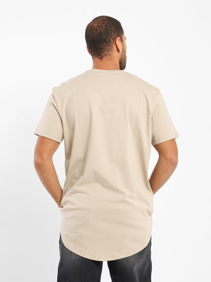Basic Long Line Short Sleeve T-Shirt