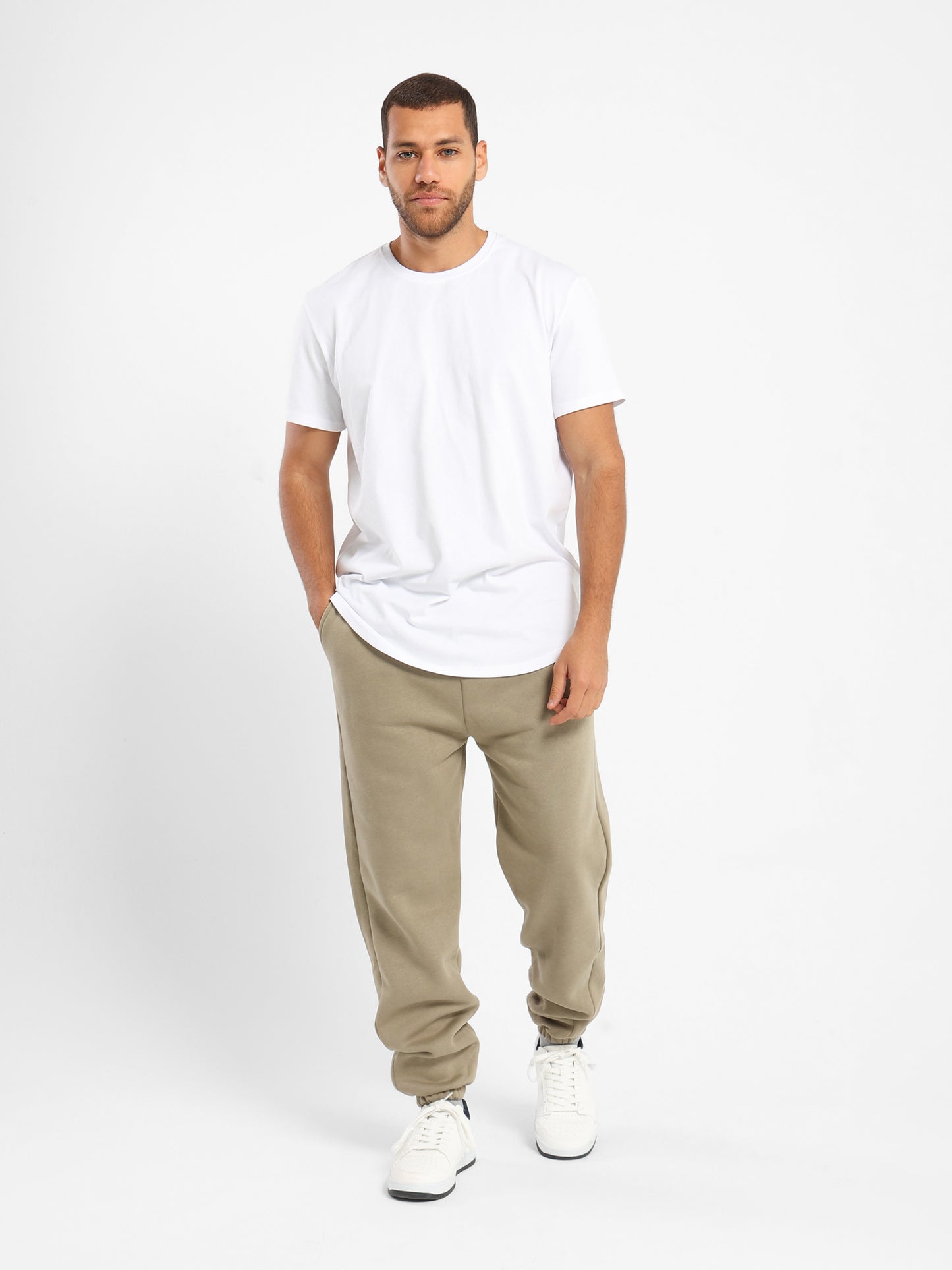 Basic Long Line Short Sleeve T-Shirt
