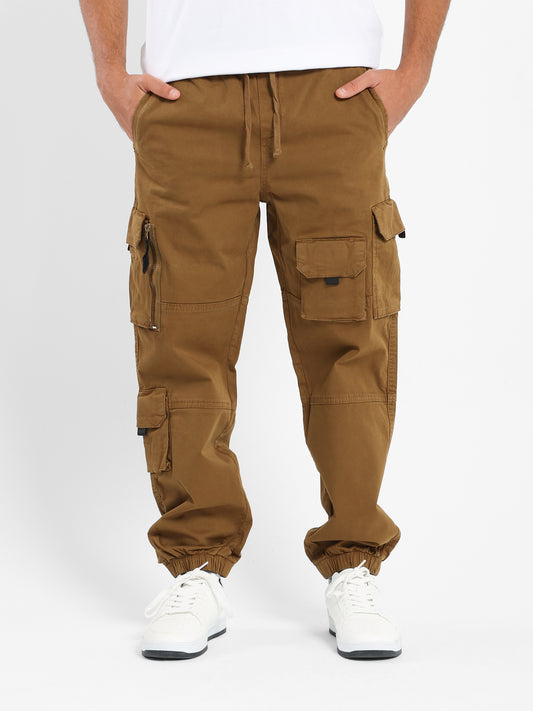 Woven Multi-Pocket Jogger Pants - Outlet