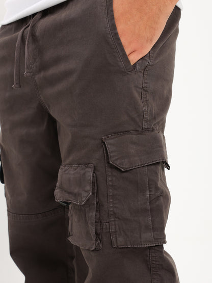 Woven Multi-Pocket Jogger Pants - Outlet