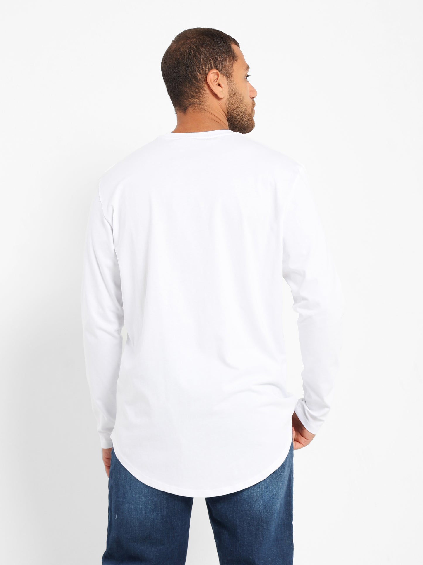 Basic Long Line Long Sleeve T-Shirt