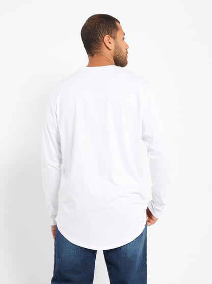 Basic Long Line Long Sleeve T-Shirt
