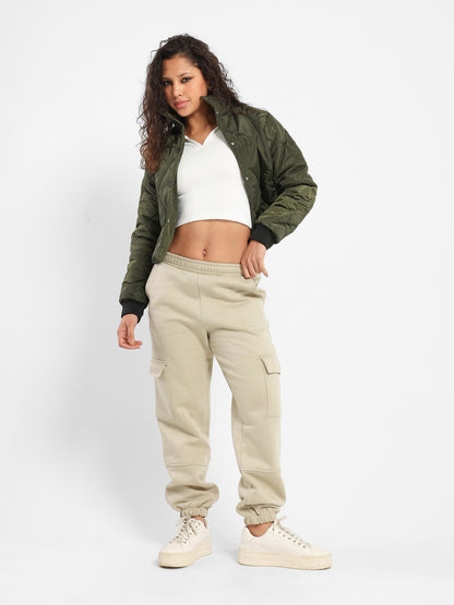 Jacket Button Front Puffer