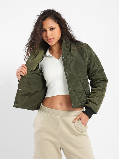 Jacket Button Front Puffer