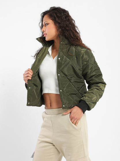 Jacket Button Front Puffer