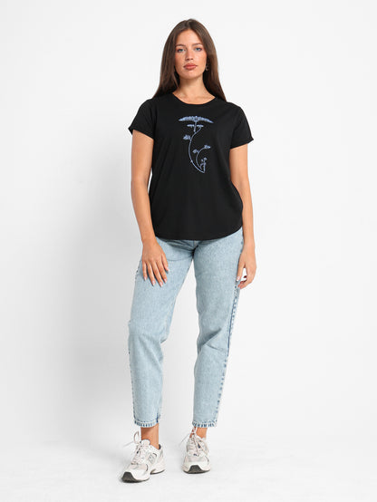Minimal Tree Print T-Shirt