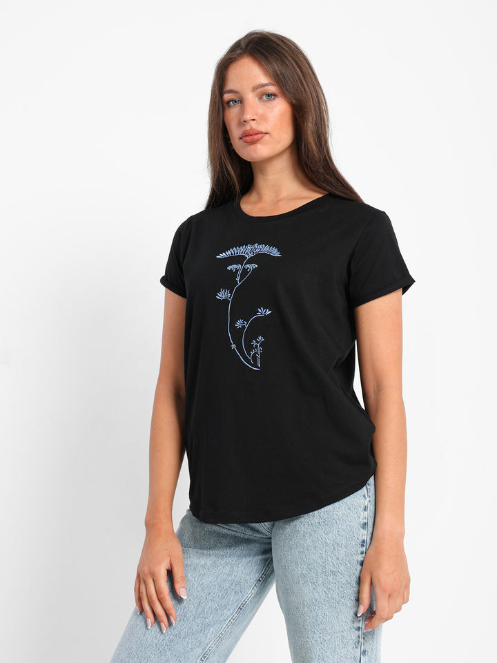 Minimal Tree Print T-Shirt