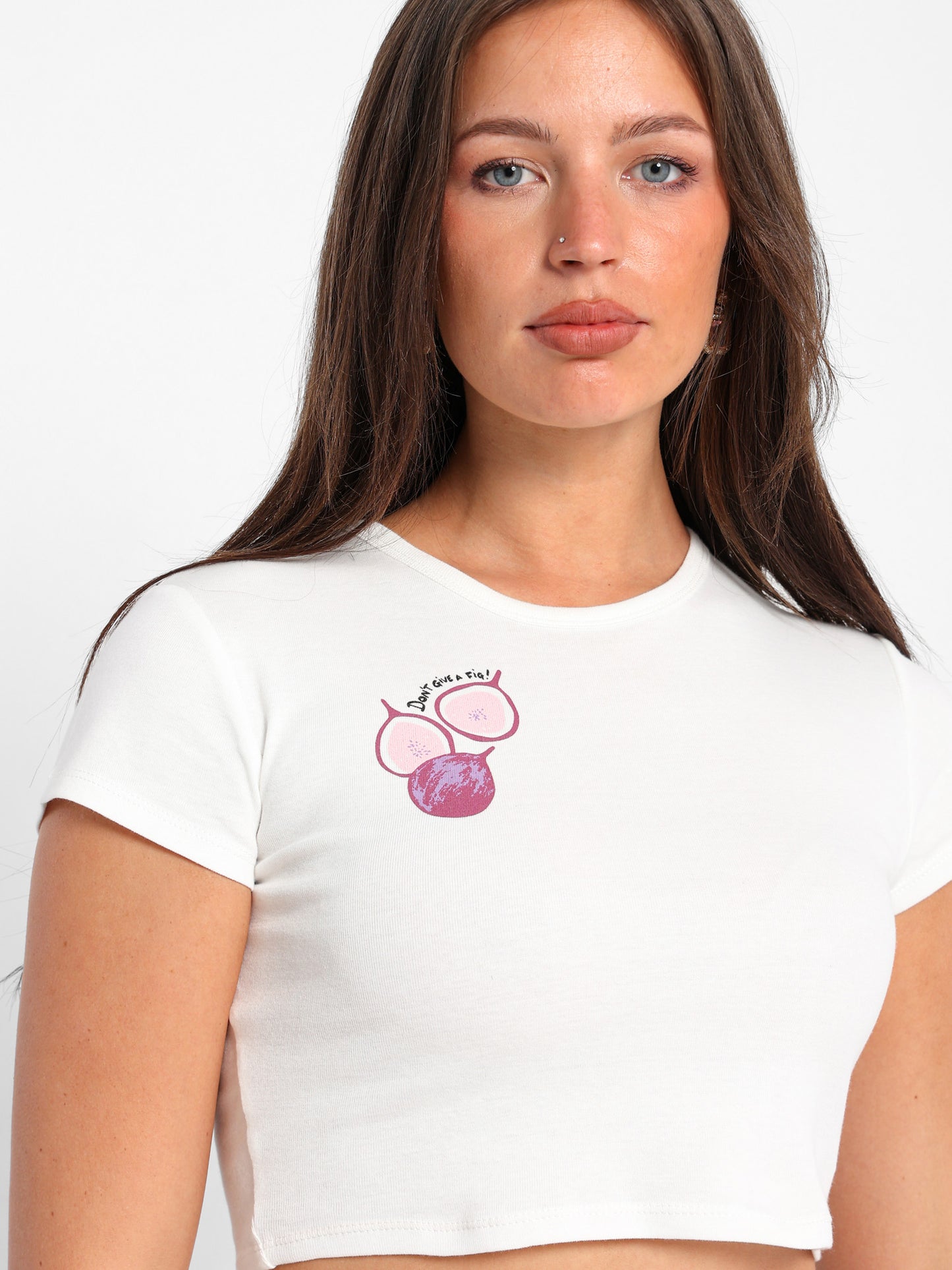 "Don't Give a Fig" Printed Baby Tee