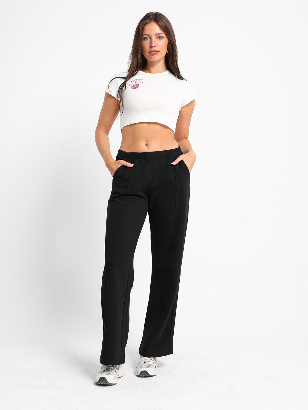 Wide-Leg Sweatpants