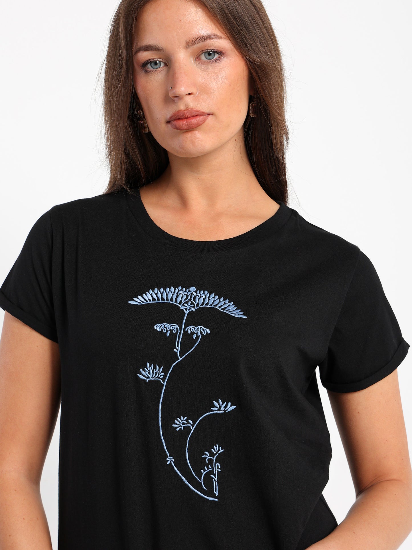Minimal Tree Print T-Shirt