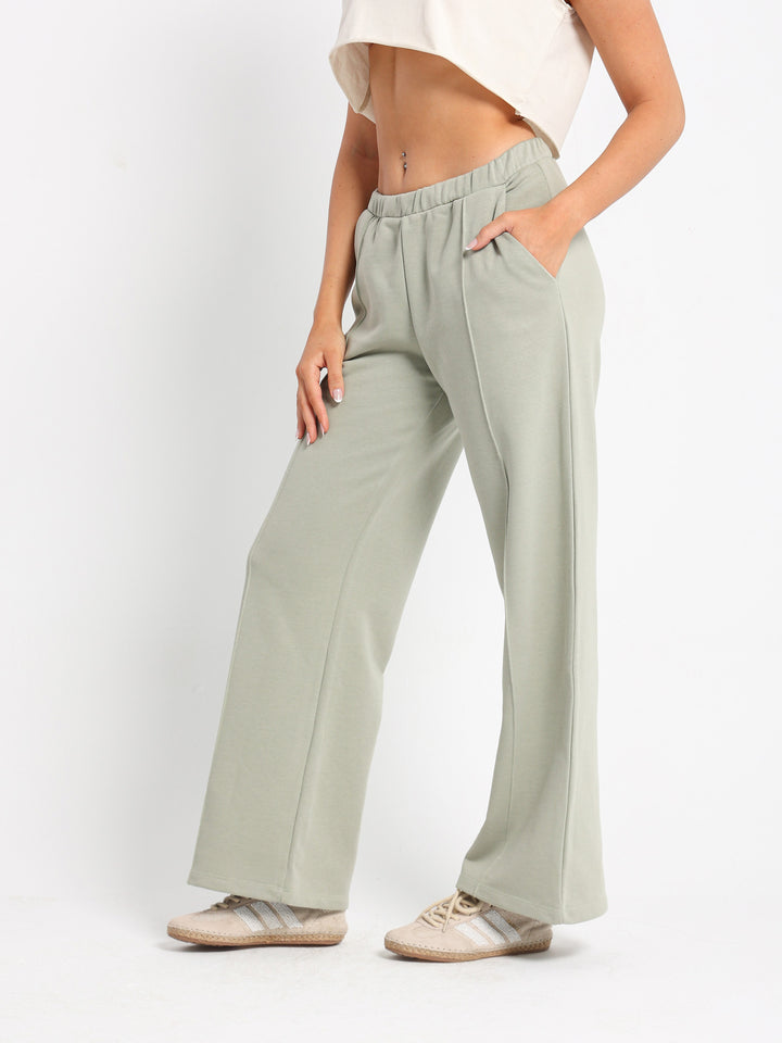 Wide-Leg Sweatpants