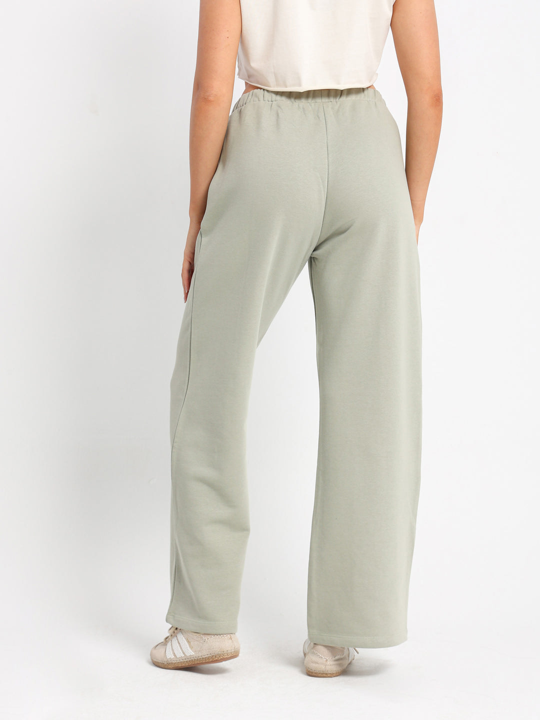 Wide-Leg Sweatpants