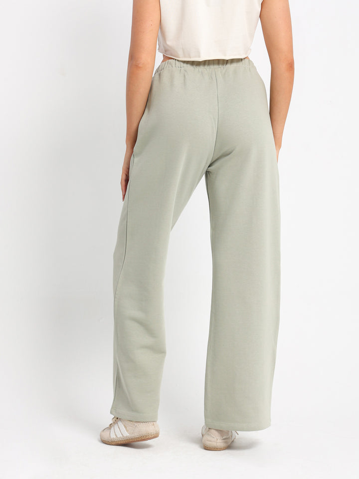 Wide-Leg Sweatpants