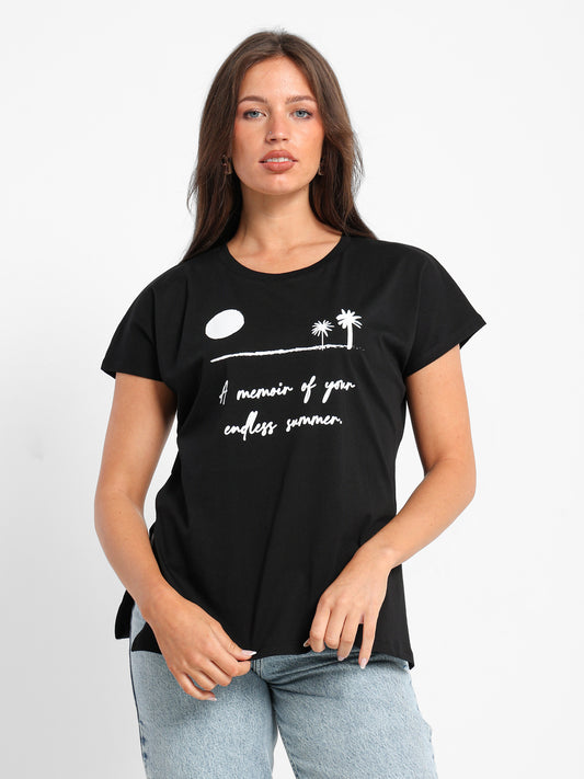 "Turn Off Your Phone" Printed T-Shirt