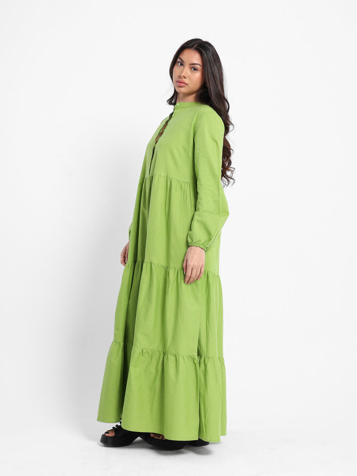 Long Sleeve Maxi Tiered Dress
