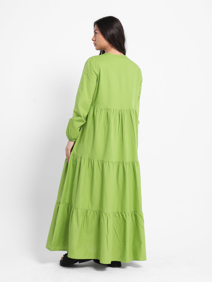 Long Sleeve Maxi Tiered Dress